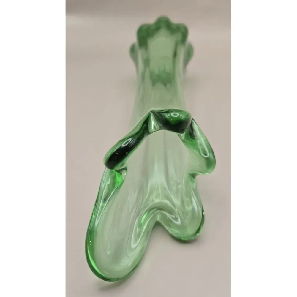 Vintage Swung Vase Green 9.5